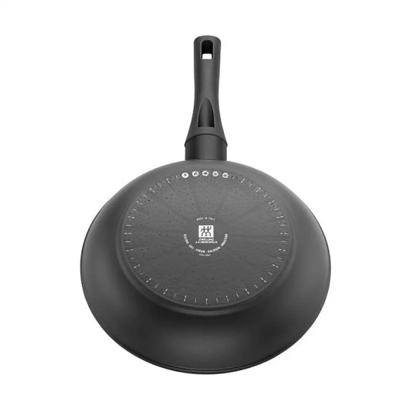 ZWILLING Madura Plus 28 cm Sauté Panna, Melna, Kalts Alumīnijs, Duraslide Ultra Nelīpošs, Piemērots Indukcijai