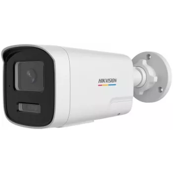 Hikvision DS-2CD1T47G3-LIUF/SL(2,8mm) 4MP ColorVu fiksēta lodes tīkla kamera ar balto gaismu, iebūvētu mikrofonu/skaļruni, 120dB WDR, IP67