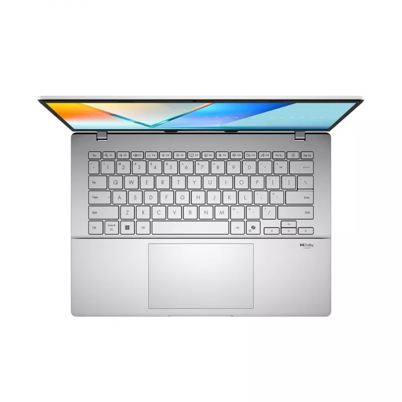 ASUS Vivobook S14 M3407GA-SF013W Ryzen AI 7 445 14,0 collu WUXGA 60Hz 300nits 16GB DDR5 512GB SSD Radeon Graphics FHD kamera 70Whrs Windows 11 Alumīnijs Cool Silver