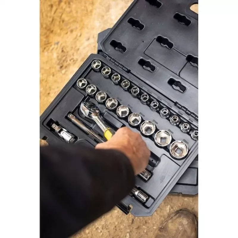 STANLEY 1/2 collas piedziņas 24 daļu uzgriežņu atslēgu komplekts STMT82830-1