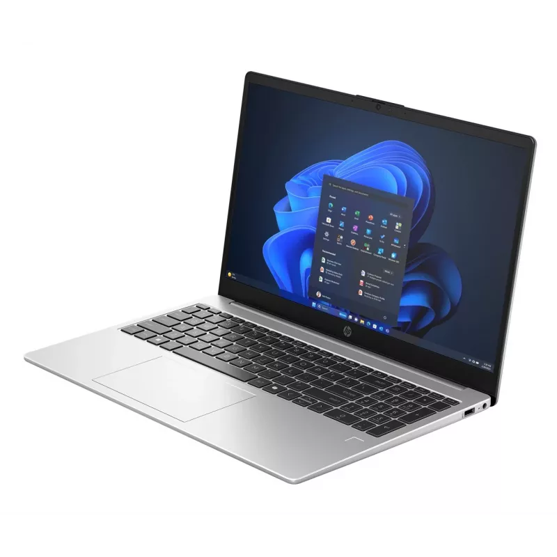 HP 250R G10 Core 5 120U 15,6 collu FHD 250nits AG 16GB DDR5 5200 SSD512 Iris Xe Cam1080p 41Wh W11Pro Turbo Sudrabs 3Y OnSite