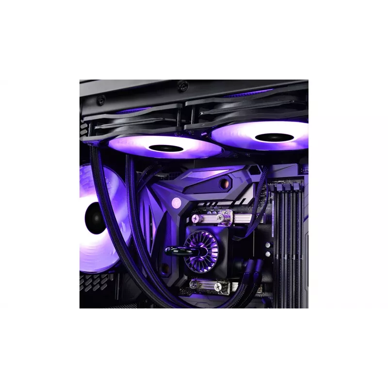 DeepCool RF120 3-in-1 RGB PWM 120mm korpusa ventilators (melns, 3 komplektā)