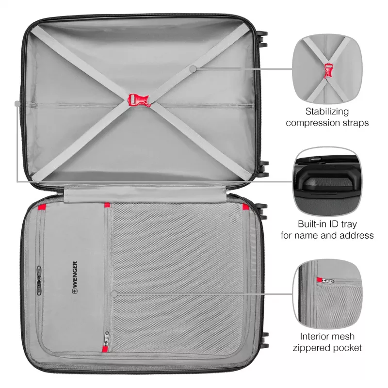 WENGER Prymo Medium Hardside Case (Antracīts, 59 Litri)
