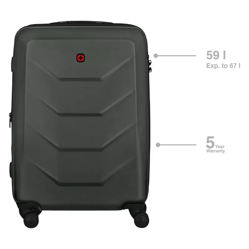 WENGER Prymo Medium Hardside Case (Antracīts, 59 Litri)