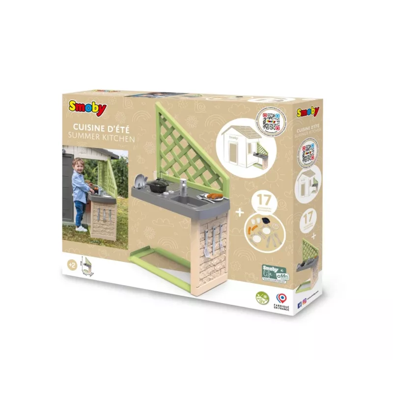 Smoby Life Summer Kitchen Grill ar Piederumiem