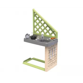Smoby Life Summer Kitchen Grill ar Piederumiem