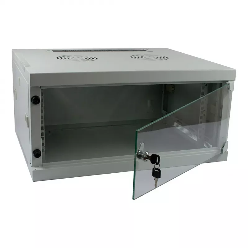 ALLNET 19 collu sienas korpuss 12U W541/D445mm 1-detaļu gaiši pelēks SMQ sērija
