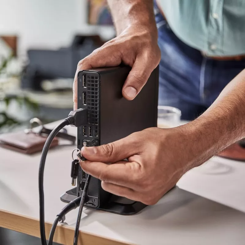 HP Elite Mini 800 G9 Desktop PC, Intel Core i5-14500, 16GB RAM, 1TB SSD, Windows 11 Pro, Melns