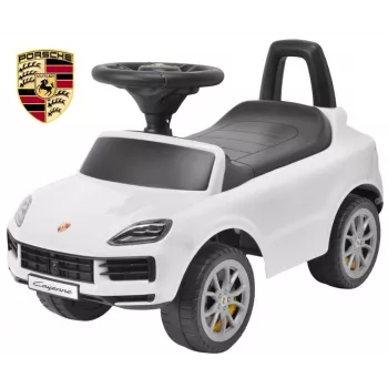 MILLY MALLY Bērnu auto Porsche Cayenne S Balts - Elektriskais braucamrīks ar 12V akumulatoru, tālvadību, LED gaismām