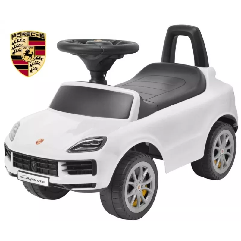 MILLY MALLY Bērnu auto Porsche Cayenne S Balts - Elektriskais braucamrīks ar 12V akumulatoru, tālvadību, LED gaismām