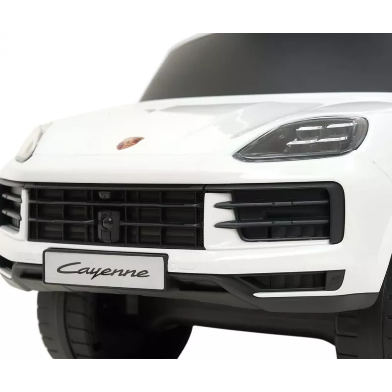MILLY MALLY Bērnu auto Porsche Cayenne S Balts - Elektriskais braucamrīks ar 12V akumulatoru, tālvadību, LED gaismām