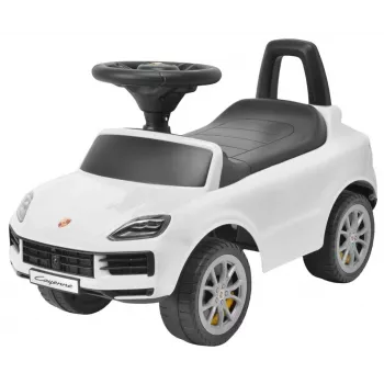 MILLY MALLY Bērnu auto Porsche Cayenne S Balts - Elektriskais braucamrīks ar 12V akumulatoru, tālvadību, LED gaismām
