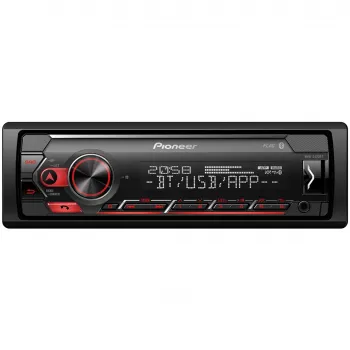 Pioneer MVH-S420BT 1-DIN Bluetooth autouztvērējs ar RDS, īss korpuss