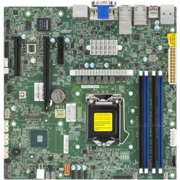 Supermicro X12SCZ-TLN4F Micro ATX mātesplate, LGA1200, Intel W480E, 2x10GbE, 2xGbE, IPMI