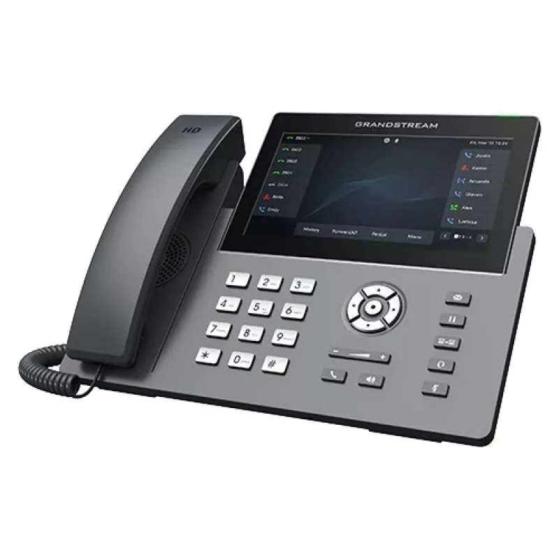Grandstream GRP2670 IP Phone 12 Lines 7 inch Touch Screen Wi-Fi Bluetooth PoE Black