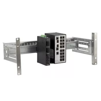 EFB Elektronik Universal DIN-Rail Turētājs 4U 19 inch Rack Panel DIN Sliežu Ierīcēm