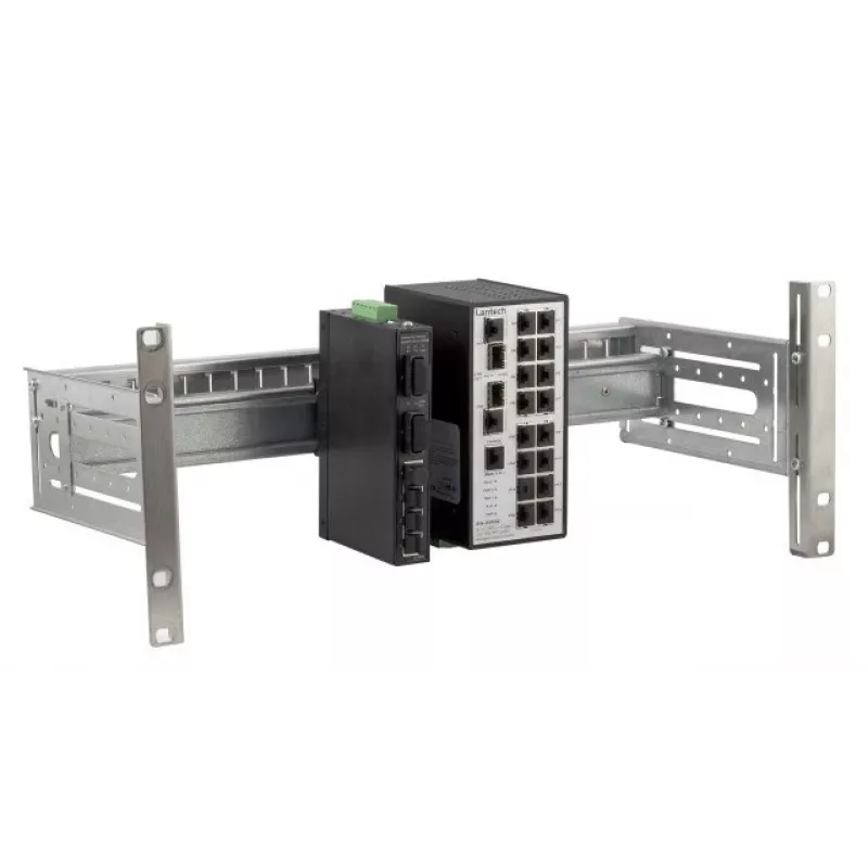EFB Elektronik Universal DIN-Rail Turētājs 4U 19 inch Rack Panel DIN Sliežu Ierīcēm