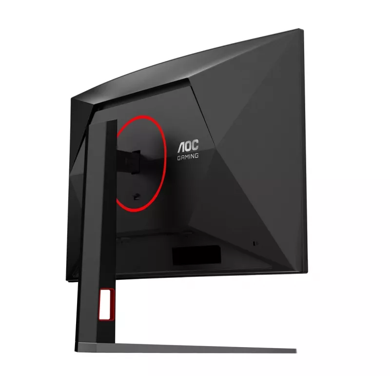 AOC C32G4Z 31.5 inch Izliekts spēļu monitors, Full HD, 240Hz, 1ms, VA, FreeSync Premium, Melns/Sarkans