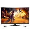 AOC C32G4Z 31.5 inch Izliekts spēļu monitors, Full HD, 240Hz, 1ms, VA, FreeSync Premium, Melns/Sarkans