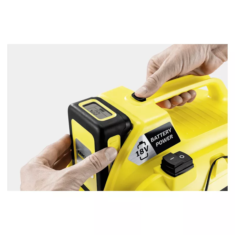 Kärcher WD 1 Compact Battery Set Slapjās un sausās tīrīšanas putekļsūcējs, 15L, 1000W