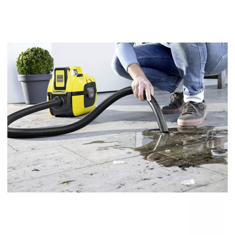 Kärcher WD 1 Compact Battery Set Slapjās un sausās tīrīšanas putekļsūcējs, 15L, 1000W