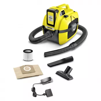 Kärcher WD 1 Compact Battery Set Slapjās un sausās tīrīšanas putekļsūcējs, 15L, 1000W