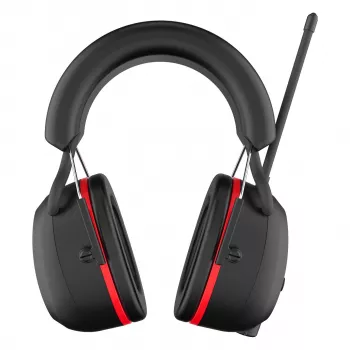 PerfectPro H-40 Aizsargājošas būvniecības austiņas ar DAB+/FM radio, Bluetooth 5.2, SNR 30 dB, IPX4, USB-C, melnas