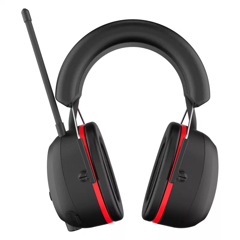 PerfectPro H-40 Aizsargājošas būvniecības austiņas ar DAB+/FM radio, Bluetooth 5.2, SNR 30 dB, IPX4, USB-C, melnas