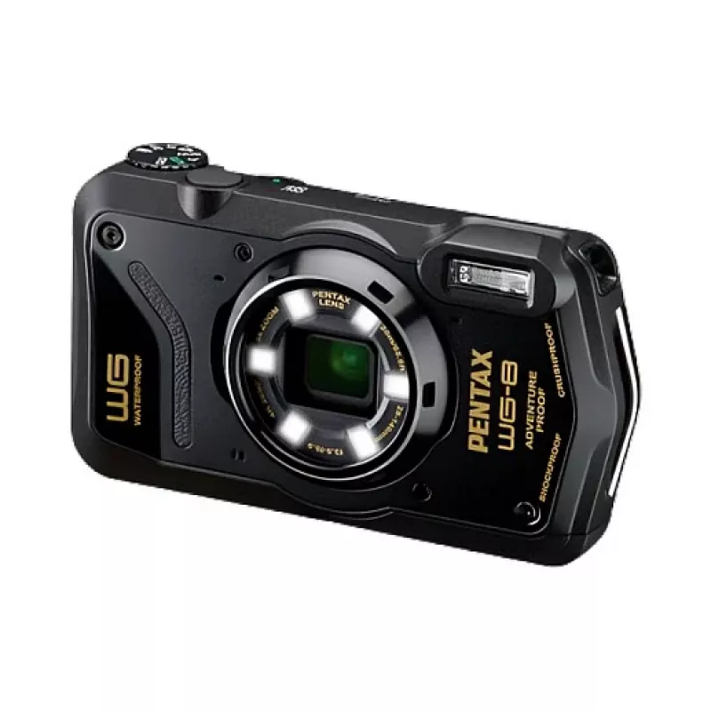 Pentax WG-8 Black USB-C Underwater & Rugged Compact Camera