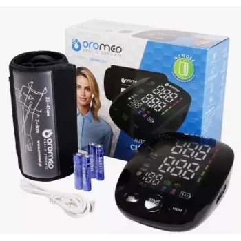ORO-N12 SMART Augšdelma asinsspiediena mērītājs ar USB, balss funkciju un fona apgaismojuma LCD