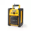Nedis FM Radio RDFM3100YW - Pārnēsājams FM radio ar Bluetooth un AUX, IPX5, Dzeltens