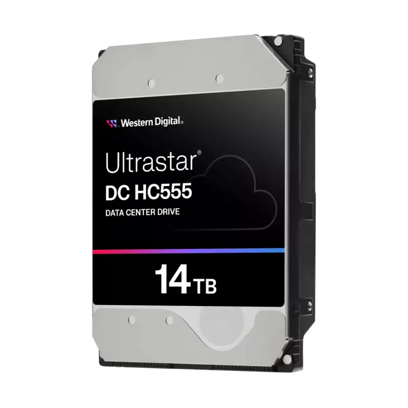 WD Ultrastar DC HC555 14 TB 3.5 inch iekšējais cietais disks - SAS 12Gb/s - 7200 RPM - 512 MB kešatmiņa - paššifrējošs disks (SED)