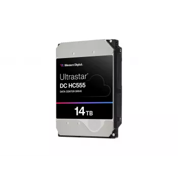 WD Ultrastar DC HC555 14 TB 3.5 inch iekšējais cietais disks - SAS 12Gb/s - 7200 RPM - 512 MB kešatmiņa - paššifrējošs disks (SED)