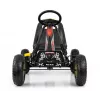 MILLY MALLY Pedāļu Go-Kart Thor Melns, Tērauda Rāmis, EVA Putu Riteņi, Rokas Bremze, Uz Priekšu/Atpakaļ, Bērniem 3-8 Gadi, Maks. Slodze 30 kg