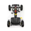 MILLY MALLY Pedāļu Go-Kart Thor Melns, Tērauda Rāmis, EVA Putu Riteņi, Rokas Bremze, Uz Priekšu/Atpakaļ, Bērniem 3-8 Gadi, Maks. Slodze 30 kg