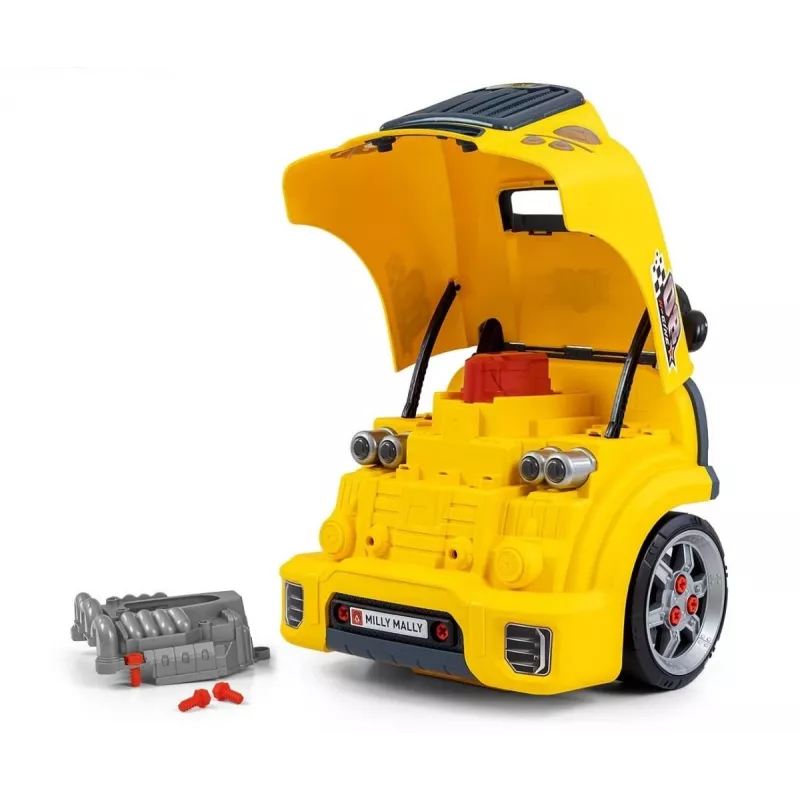 MILLY MALLY Meistardarbnīcas komplekts ar izjauktu dzinēju N-Gine Yellow