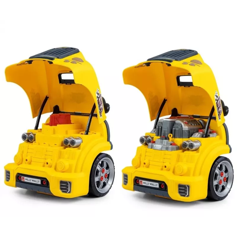 MILLY MALLY Meistardarbnīcas komplekts ar izjauktu dzinēju N-Gine Yellow