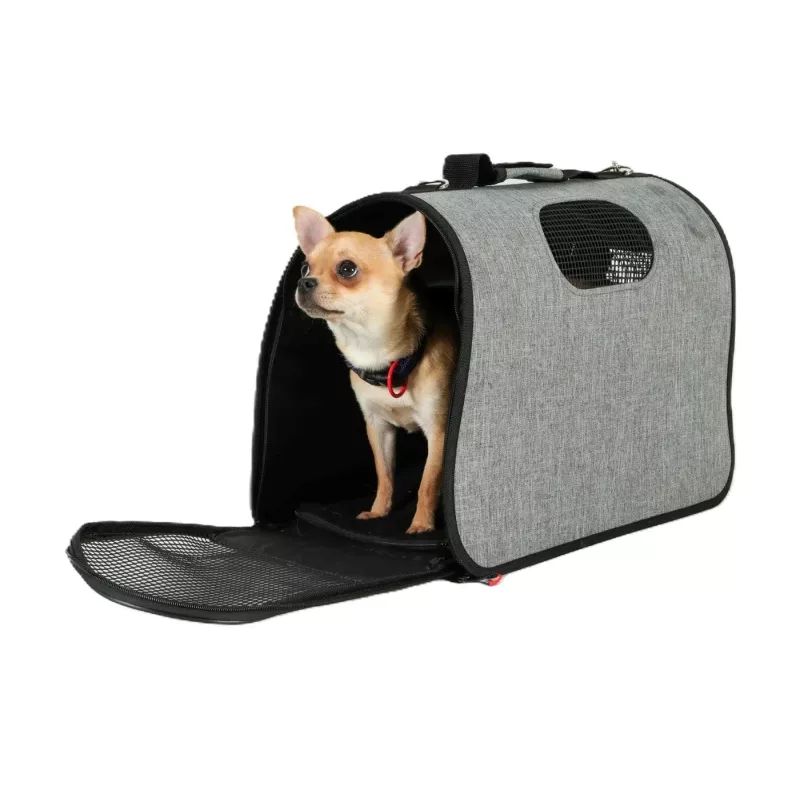 ZOLUX NOMAD M Pet Carrier Bag suņiem un kaķiem, pelēks, 43,5x25x28,5 cm