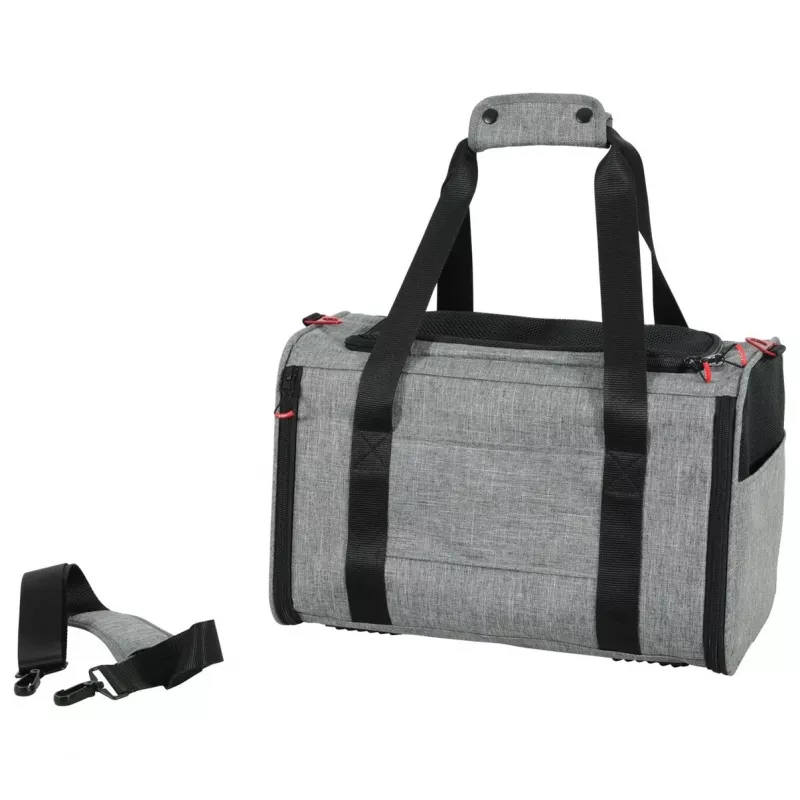 ZOLUX NOMAD M Izplešamā mājdzīvnieku pārvadāšanas soma 44x28x28 cm Pelēka
