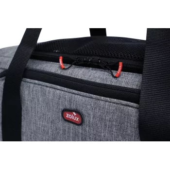ZOLUX NOMAD M Izplešamā mājdzīvnieku pārvadāšanas soma 44x28x28 cm Pelēka