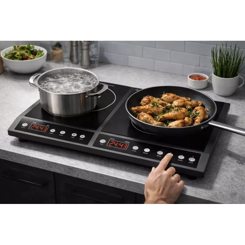 BLOW Induction Cooker Two-Burner Adjustable Hob 2000W + 2000W