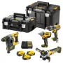 DEWALT DCK428P3T 18V XR 4-daļīgs bezvadu komplekts ar 3x 5.0Ah akumulatoriem, lādētāju un TSTAK kasti