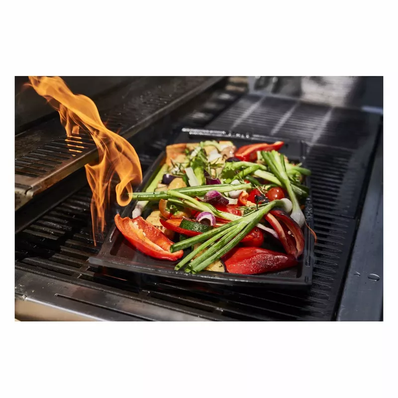 Staub Taisnstūra čuguna cepšanas panna ar vāku, melna, indukcijai piemērota, 38 cm