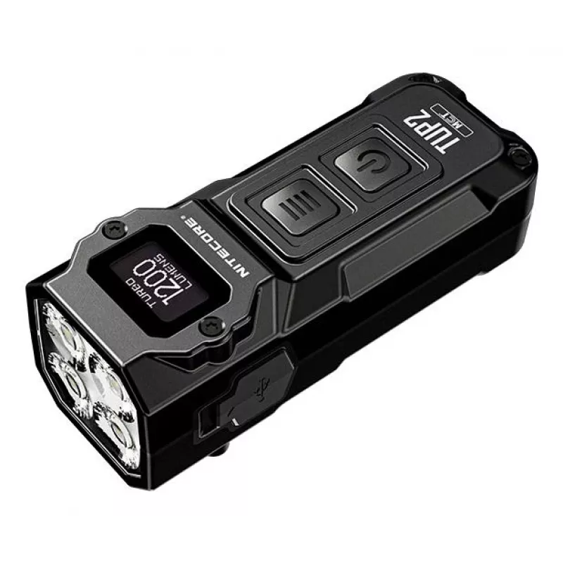Nitecore TUP2 Atslēgu piekariņa lukturītis Melns 1200lm USB-C