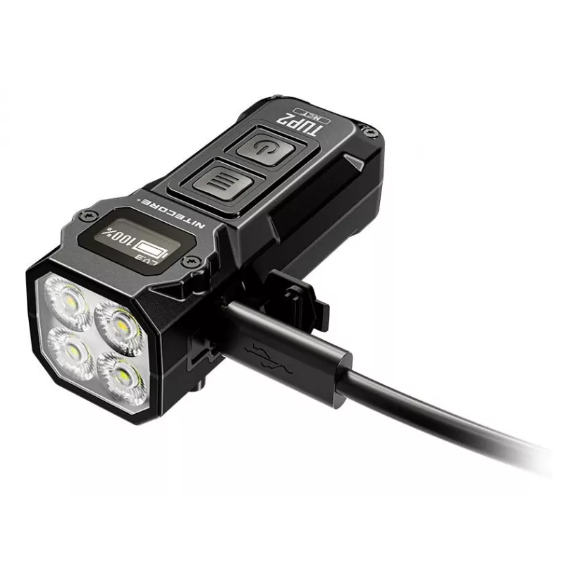 Nitecore TUP2 Atslēgu piekariņa lukturītis Melns 1200lm USB-C