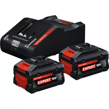 Bosch Expert Starter Set 18V, 2x ProCORE18V 8.0Ah baterijas + GAL 18V-160 C lādētājs, melns, AMPShare Alliance
