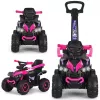 MILLY MALLY Bērnu velosipēds ar rokturi Wild Pink 12 collas