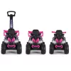 MILLY MALLY Bērnu velosipēds ar rokturi Wild Pink 12 collas