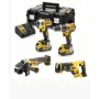 DEWALT DCK440P2T-QW 18V 4-daļīgs bezvadu kombinētais komplekts (2x5.0Ah, XR Li-Ion, bezsuku motors)