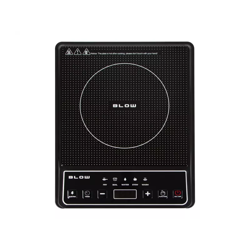 BLOW Induction Cooker, Single-Burner, Adjustable Hob, 2000W, Black